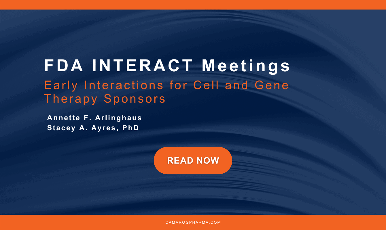 FDA INTERACT Meetings: Early Interactions For Cell And Gene Therapy ...